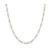 14ct Yellow And White Gold Figaro Chain 24"