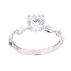 18ct White Gold Cubic Zirconia Single Stone Ring