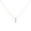 9ct Yellow Gold Cubic Zirconia Fancy Pendant and Chain 18"