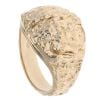 9ct Yellow Gold Textured Signet Ring