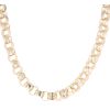 9ct Yellow Gold Patterned and Plain Belcher Chain 26"