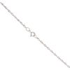 9ct White Gold 0.01ct Diamond and Blue Topaz Pendant and Chain 18"