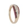 9ct Yellow Gold Ruby and 0.25ct Diamond Ring