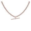9ct Rose Gold Albert T-Bar Chain 22"