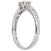 9ct White Gold 0.33ct Princess and Brilliant Cut Diamond Cluster Ring