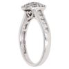 18ct White Gold 0.72ct Diamond Cluster Ring