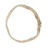 9ct Yellow, White And Rose Gold Fancy Bracelet 7"