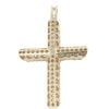 9ct Yellow Gold Cubic Zirconia Crucifix Pendant