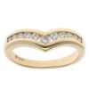 18ct Yellow Gold 0.35ct Brilliant Cut Diamond Wishbone Ring