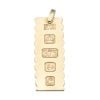 9ct Yellow Gold Ingot Pendant