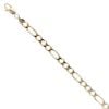 9ct Yellow Gold Figaro Bracelet 9"