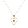18ct Yellow Gold 0.65ct Brilliant Cut Diamond Heart Pendant And Chain 18"