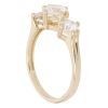14ct Yellow Gold Cubic Zirconia Three Stone Ring