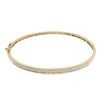 18ct Yellow Gold 1.00ct Princess Cut Diamond Bangle