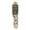 14ct Yellow Gold Monaco Classic Black Cubic Zirconia Pave Drop Pendant