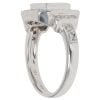 18ct White Gold 1.20ct Princess And Brilliant Cut Diamond Cluster Ring