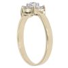 9ct Yellow Gold Cubic Zirconia Cluster Ring