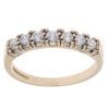 9ct Yellow Gold Cubic Zirconia Half Eternity Ring