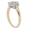 18ct Yellow Gold 0.90ct Brilliant Cut Diamond Cluster Ring