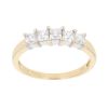18ct Yellow Gold Cubic Zirconia Five Stone Ring