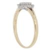 9ct Yellow Gold Cubic Zirconia Cluster Ring