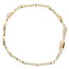 14ct Yellow Gold Cubic Zirconia Stone Set Bracelet 8"