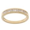 18ct Yellow Gold 0.33ct Brilliant Cut Diamond Half Eternity Ring