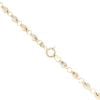 14ct Yellow And White Gold Oval Greek Key Chain 24"