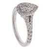 18ct White Gold 0.70ct Brilliant Cut Diamond Cluster Ring