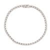 18ct White Gold 5.30ct Diamond Tennis Bracelet 7"