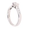 Platinum 0.70ct Princess Cut Diamond Solitaire Ring
