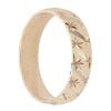 9ct Yellow Gold Diamond Cut Patterned Wedding Band 4.6mm