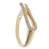 18ct Yellow Gold Fancy Cubic Zirconia Ring