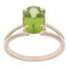 9ct Yellow Gold Single Stone Peridot Ring