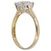 18ct Yellow Gold Cubic Zirconia Solitaire Ring