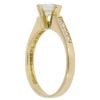 18ct Yellow Gold Single Stone Cubic Zirconia Ring