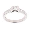 Platinum 0.70ct Princess Cut Diamond Solitaire Ring