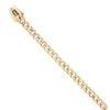 14ct Yellow Gold Monaco Classic Plain Lock Curb Bracelet 7"