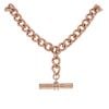 9ct Rose Gold Albert T-Bar Chain 18"