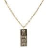 9ct Yellow Gold Ingot Pendant and Chain 26"