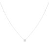 9ct White Gold 0.50ct Lab Grown Brilliant Cut Diamond Solitaire Pendant and Chain 18"