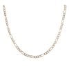 9ct Yellow Gold Patterned Figaro Chain 18"