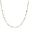 9ct Yellow and White Gold Diamond Cut Fancy Chain 18"