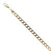 18ct Yellow Gold Curb Bracelet 9"