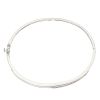 9ct White Gold 0.15ct Brilliant Cut Diamond Hinged Bangle