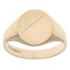 9ct Yellow Gold Filigree Patterned Signet Ring