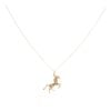 9ct Yellow Gold Horse Pendant And Chain 18"