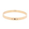 9ct Yellow Gold 0.02ct Diamond And Sapphire Bangle