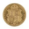 1892 Victoria Half Sovereign Coin