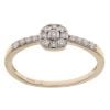 9ct Yellow Gold 0.20ct Diamond Cluster Ring